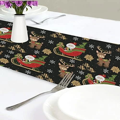 VKPSCHJ Christmas Candy Canes Table Runner 70 Inches Sugar Red Sweets Gift Runner For Dining Table Rustic Daily Use Kitchen Fall Seasonal Holiday Decor 6 VKPSCHJ Christmas Candy Canes Table Runner 70 Inches Sugar Red Sweets Gift Runner For Dining Table Rustic Daily Use Kitchen Fall Seasonal Holiday Decor - Image 6