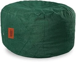 CordaRoy's Chenille Bean Bag Ottoman Footstool, 26" X 17", Charcoal -Safavieh Furniture 51HpCirQNAL. AC