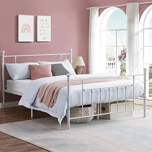 Queen Size Metal Bed Frame And Versatile Nightstands Set Of 2, Heavy-Duty Platform With Headboard,Night Stands Side End Tables With Storage Drawers For Bedroom, Living Room, Easy Assemble, Black+Brown 10 Queen Size Metal Bed Frame And Versatile Nightstands Set Of 2, Heavy-Duty Platform With Headboard,Night Stands Side End Tables With Storage Drawers For Bedroom, Living Room, Easy Assemble, Black+Brown - Image 10