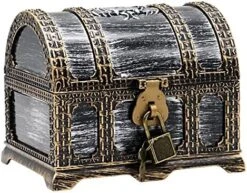 Pirate Treasure Chest For Kids Toy Treasure Box,Pirate-Themed Party Birthday Gifts,Treasure Chest For Kids Prizes Games.(Square A) 13 Pirate Treasure Chest For Kids Toy Treasure Box,Pirate-Themed Party Birthday Gifts,Treasure Chest For Kids Prizes Games.(Square A) -Safavieh Furniture 51I1464gbgL. AC