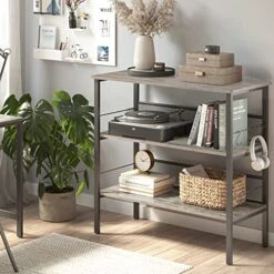 BEEWOOT Kitchen Island, Coffee Bar, Kitchen Shelf With Large Workstation, Kitchen Bakers Rack With 9 Hooks, 39.4 ”L × 17.7” W × 35.4”H, Stable Steel Structure And Easy Assembly, Greige KI01BG010 12 BEEWOOT Kitchen Island, Coffee Bar, Kitchen Shelf With Large Workstation, Kitchen Bakers Rack With 9 Hooks, 39.4 ”L × 17.7” W × 35.4”H, Stable Steel Structure And Easy Assembly, Greige KI01BG010 -Safavieh Furniture 51IXa5y3vOL