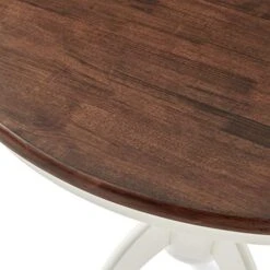 Crosley Furniture Shelby Dining Table, Round, Distressed White -Safavieh Furniture 51JQphMpNTL