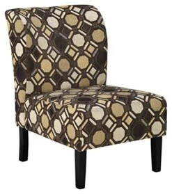 Signature Design By Ashley 9910160 Accent Chair, Brown Geometric