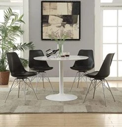 Coaster Round Dining Table In White 105261 -Safavieh Furniture 51JbhxsoRnL