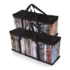 Besti Home DVD Storage Bags (2-Pack) Holds 80 Total Movies Or Video Games, Blu-ray, | Convenient Travel Case For Media | Stackable, Easy To Carry