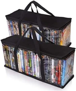 Besti Home DVD Storage Bags (2-Pack) Holds 80 Total Movies Or Video Games, Blu-ray, | Convenient Travel Case For Media | Stackable, Easy To Carry -Safavieh Furniture 51JnHpz4OdL. AC