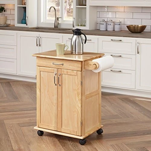 Homestyles General Line Mobile Kitchen Cart, FURNITURE, Natural 6 Homestyles General Line Mobile Kitchen Cart, FURNITURE, Natural - Image 6