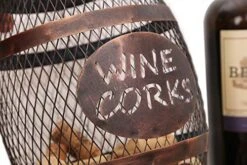 SODUKU Wine Barrel Cork Holder, Wine Cork Holder, Cork Storage, Antique Bronze -Safavieh Furniture 51L6fvDTd0L