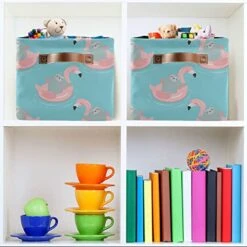 Sloth Pink Flamingo Rectangle Storage Organizer Canvas Collapsible Box Chest Organizer For Edroom Closet Kid's Toys Laundry 2 Pieces -Safavieh Furniture 51LxDCKZLqL