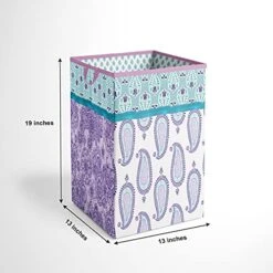 Bacati - Paisley Kids Storage (Collapsible Hamper 14 X 14 X 19 Inches, Lilac/Purple/Aqua) 17 Bacati - Paisley Kids Storage (Collapsible Hamper 14 X 14 X 19 Inches, Lilac/Purple/Aqua) -Safavieh Furniture 51M2n4yngES