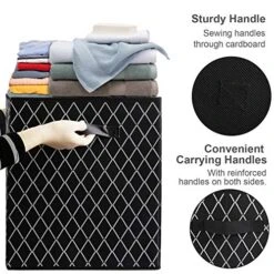 VERONLY Kids Toy Box Chest Storage With Lid Set Of 2 - Collapsible Sturdy Toys Boxes Organizer Bins With Handles For Nursery,Playroom,Closet Home Organization -Safavieh Furniture 51MnSz0KIWL