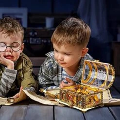 RSPD Treasure Chest For Kids Treasure Chest With Lock And Key Toy Chest