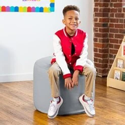 Jaxx Spring Modular Pouf Classroom Bean Bag Seat, Premium Vinyl - Submarine Grey 25 Jaxx Spring Modular Pouf Classroom Bean Bag Seat, Premium Vinyl - Submarine Grey -Safavieh Furniture 51N7Mu053bL. AC