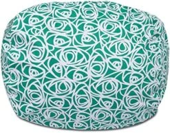 Posh Creations Structured Comfy Bean Bag Chair For Gaming, Reading, And Watching TV, Pasadena Chair, Canvas - Forest Critters On White -Safavieh Furniture 51NViTSzauL. AC