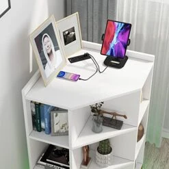 PAKASEPT Corner Cabinet With 16 Modes Lighting, Corner Storage With USB Ports And Outlets And Ambient Light, Wooden Corner Bookshelf With 9 Cubes For Playroom, Bedroom, Living Room 7 PAKASEPT Corner Cabinet With 16 Modes Lighting, Corner Storage With USB Ports And Outlets And Ambient Light, Wooden Corner Bookshelf With 9 Cubes For Playroom, Bedroom, Living Room -Safavieh Furniture 51NmpQEUjCL