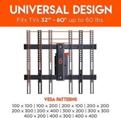 ECHOGEAR Swivel Full Motion TV Wall Mount For TVs Up To 60" - Smooth Extention, Tilt - Wall Template For Easy Install On 1 Stud - After Install Level & Hide Cables With Built-in Cable Management -Safavieh Furniture 51NwbtRjLML