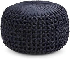 SIMPLIHOME Margo Round Pouf, Footstool, Upholstered In Multi Color Hand Braided Jute, For The Living Room, Bedroom And Kids Room, Boho, , 28 SIMPLIHOME Margo Round Pouf, Footstool, Upholstered In Multi Color Hand Braided Jute, For The Living Room, Bedroom And Kids Room, Boho, , -Safavieh Furniture 51OE5REY1fL. AC