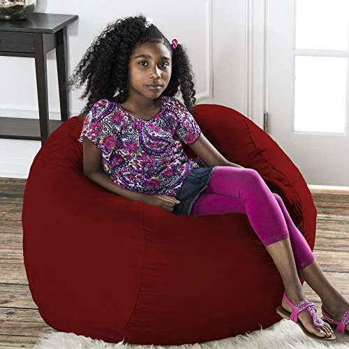 Jaxx Saxx 3 Foot Bean Bag Chair With Removable Cover, Cinnabar 4 Jaxx Saxx 3 Foot Bean Bag Chair With Removable Cover, Cinnabar - Image 4