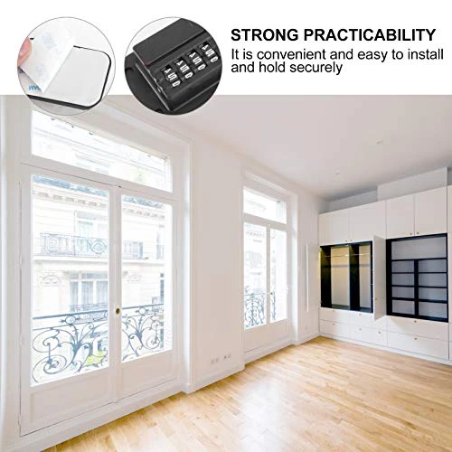 Refrigerator Lock Fridge Lock Heavy Duty Combination Fridge Door Lock Child Proofing Lock For Cabinets Freeze Closets Drawers Window- Password Black 6 Refrigerator Lock Fridge Lock Heavy Duty Combination Fridge Door Lock Child Proofing Lock For Cabinets Freeze Closets Drawers Window- Password Black - Image 6