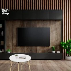 BASSLEVTHESHOP MXBYJOEB The Shop Circular Coffee Table – Type – Wood And Metal Base – MDF Top With Laminate – Home Decor – Side Table For Living Room And Dining Room (White) -Safavieh Furniture 51OwMKFqemL