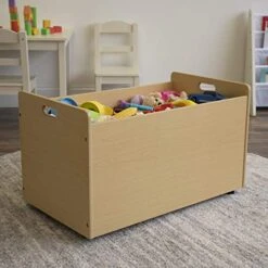 Humble Crew Toy Box With Wheels, Natural (TB234) -Safavieh Furniture 51PIpfQVfeL