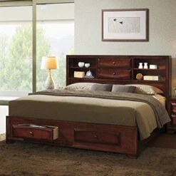 Asger Wood Room Set Including Queen Storage Bed, Dresser, Mirror And 2 Night Stands -Safavieh Furniture 51R959JLjOL 2