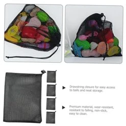 Toddmomy 10 Pcs Storage Bag Organizer Golf Ball Bag Hand Bag Storage Organizer Mesh Storage Bag Sports Net Bag -Safavieh Furniture 51RagXwUcJL