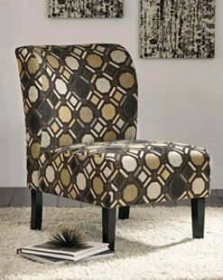 Signature Design By Ashley 9910160 Accent Chair, Brown Geometric -Safavieh Furniture 51RlOyRAymL