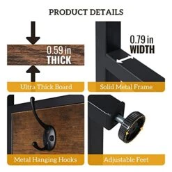 Organize Your Hallway With This Freestanding Entryway Organizer - Hall Trees With Hooks Shoe Bench Coat Rack And Storage Shelves For Efficient Space-saving Solutions -Safavieh Furniture 51SAnqvGBlL