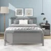 Full Bed With Headboard And Footboard For Kids, Teens, Adults,with A Nightstand,Grey2