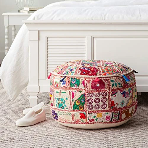 Artistic Weavers Kismet Pouf, 22" X 22", Deep Sea Green 2 Artistic Weavers Kismet Pouf, 22" X 22", Deep Sea Green - Image 2