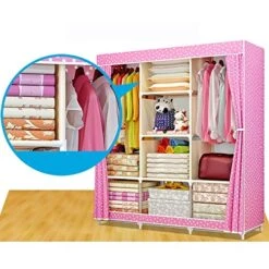 HMGGDD DIY Non-Woven Fold Portable Storage Furniture When The Quarter Wardrobe Cabinet Bedroom Furniture Wardrobe Bedroom Organ -Safavieh Furniture 51Sair3FjcL