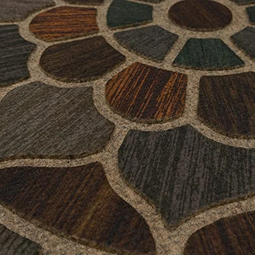 Mohawk Home Ornamental Grain Entryway Door Mat, 2'x4', Multi 2 Mohawk Home Ornamental Grain Entryway Door Mat, 2'x4', Multi - Image 2