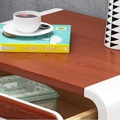 Bedside Table, Bedside Table Simple Nightstand, Modern Bedside Table 2-Drawer Living Room Bedroom, Small Spaces Storage Cabinet Living Room Side End Table -Safavieh Furniture 51SyMjb0tpL