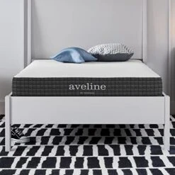 Aveline Bed Mattress Conventional, Twin, White