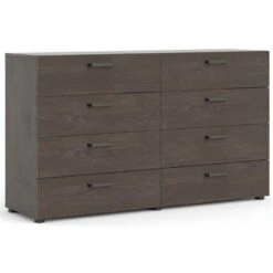 2 Piece Bedroom Set With 8 Drawer Dresser And Nightstand In Dark Chocolate 9 2 Piece Bedroom Set With 8 Drawer Dresser And Nightstand In Dark Chocolate -Safavieh Furniture 51U66l3Ou9L
