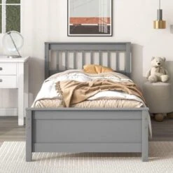 Aybihous3 Twin Bed With Headboard And Footboard For Kids, Teens, Adults,with A Nightstand,Wite (White) 12 Aybihous3 Twin Bed With Headboard And Footboard For Kids, Teens, Adults,with A Nightstand,Wite (White) -Safavieh Furniture 51U6JsXuOML. AC