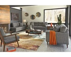 Signature Design By Ashley Zardoni Right Arm Facing Corner Chaise, Charcoal 9 Signature Design By Ashley Zardoni Right Arm Facing Corner Chaise, Charcoal -Safavieh Furniture 51UAhhC5hNL