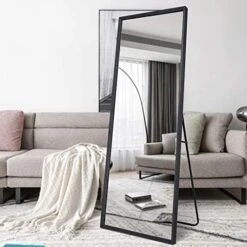 BOLEN 65”x22” Full Length Mirror With Wood Frame And Metal Holder, Large Rectangle Dressing Mirror Floor Mirror, HD And Explosion-Proof Silver Mirror, Standing Hanging Or Leaning Wall(Brown) 11 BOLEN 65”x22” Full Length Mirror With Wood Frame And Metal Holder, Large Rectangle Dressing Mirror Floor Mirror, HD And Explosion-Proof Silver Mirror, Standing Hanging Or Leaning Wall(Brown) -Safavieh Furniture 51UF7wrUDjL. AC