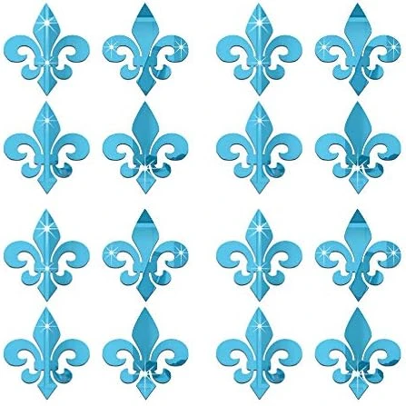 Funlife 16PCS Fleur De Lis Pattern Hollow Self Adhesive Wall Mirror Stickers, Non Glass Small Acrylic Mirror For Home Cabinet Wall Decor 3.94" X 3.94" Gold 8 Funlife 16PCS Fleur De Lis Pattern Hollow Self Adhesive Wall Mirror Stickers, Non Glass Small Acrylic Mirror For Home Cabinet Wall Decor 3.94" X 3.94" Gold - Image 8