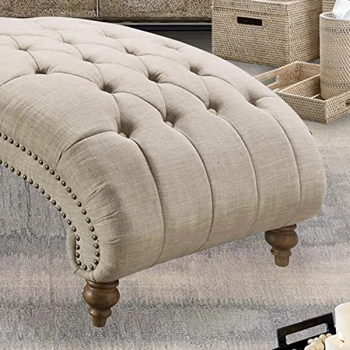 Rosevera Leavitt Living Room Chairs With Padded Seat Sleeper Comfy For Bedrooms Lounge Chaise, Standard, Pearl Beige 6 Rosevera Leavitt Living Room Chairs With Padded Seat Sleeper Comfy For Bedrooms Lounge Chaise, Standard, Pearl Beige - Image 6