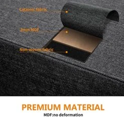 REAHOME 10 Drawer Dresser For Bedroom Fabric Storage Tower Wide Black Dresser With Wood Top Sturdy Steel Frame Storage Organizer Unit For Living Room Hallway Entryway Closets Nursery (Black Grey) 8 REAHOME 10 Drawer Dresser For Bedroom Fabric Storage Tower Wide Black Dresser With Wood Top Sturdy Steel Frame Storage Organizer Unit For Living Room Hallway Entryway Closets Nursery (Black Grey) -Safavieh Furniture 51UiTiFStOL