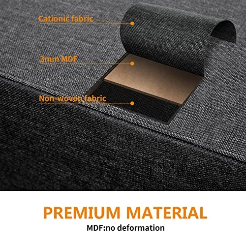 REAHOME 10 Drawer Dresser For Bedroom Fabric Storage Tower Wide Black Dresser With Wood Top Sturdy Steel Frame Storage Organizer Unit For Living Room Hallway Entryway Closets Nursery (Black Grey) 4 REAHOME 10 Drawer Dresser For Bedroom Fabric Storage Tower Wide Black Dresser With Wood Top Sturdy Steel Frame Storage Organizer Unit For Living Room Hallway Entryway Closets Nursery (Black Grey) - Image 4