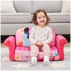 Marshmallow Furniture, Children's 2-in-1 Flip Open Foam Compressed Sofa, Disney's Minnie Mouse 9 Marshmallow Furniture, Children's 2-in-1 Flip Open Foam Compressed Sofa, Disney's Minnie Mouse -Safavieh Furniture 51V2qphyefL