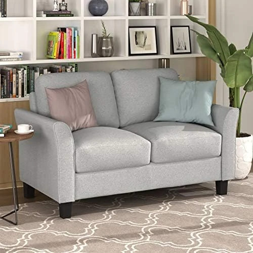 Harper & Bright Designs 2-Piece Classical Upholstred Sofa Set With Storage, Nailhead Trim And Wood Legs, Living Room Beige Sofa Set With 3-Seat Couch And 2-Seat Loveseat 11 Harper & Bright Designs 2-Piece Classical Upholstred Sofa Set With Storage, Nailhead Trim And Wood Legs, Living Room Beige Sofa Set With 3-Seat Couch And 2-Seat Loveseat - Image 11