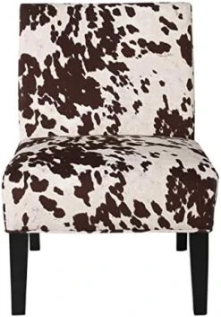 Christopher Knight Home Kassi Fabric Dining Chair, Milk Cow -Safavieh Furniture 51VpC0W60fL. AC