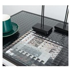 FURUIWUFENG Nightstand Bedside Tables With 3 Storage, Nightstand Pull The Glass Cabinet Door MDF Board End Table For Bedroom Living Room End Table (Color : Black, Size : Door Left) -Safavieh Furniture 51VrZPJ2J9S