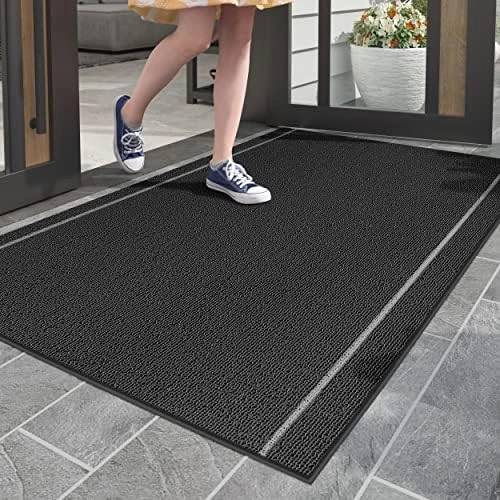 Color G Door Mats Outdoor Indoor, 30"x47" Anti-Slip/Skid Waterproof Front Door Mat, Durable Outdoor Mats For Home Entrance, Dirt Trapper Door Mat Entry Mat, Easy To Clean, Outside Door Mat, Dark Grey 11 Color G Door Mats Outdoor Indoor, 30"x47" Anti-Slip/Skid Waterproof Front Door Mat, Durable Outdoor Mats For Home Entrance, Dirt Trapper Door Mat Entry Mat, Easy To Clean, Outside Door Mat, Dark Grey - Image 11