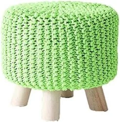 ALDEPO Shoe Cabinet Round Footstool Stool Small Footstool With Legs Upholstered Footstool With Removable Linen Cover - Handmade Wool Knitted Stool (Color : Red) 26 ALDEPO Shoe Cabinet Round Footstool Stool Small Footstool With Legs Upholstered Footstool With Removable Linen Cover - Handmade Wool Knitted Stool (Color : Red) -Safavieh Furniture 51W0oHar1ML. AC