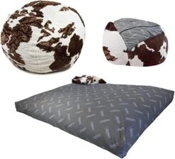 CordaRoy's Queen Convertible Beanbag - Faux Fur -Safavieh Furniture 51Wb6Tqy4YL